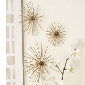 Gold burst wall decor